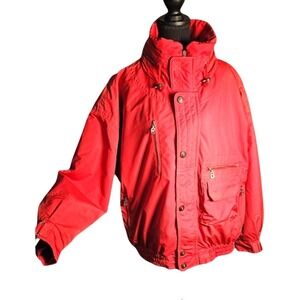 Vintage BOGNER Y2K Ski Jacket, Hidable hood, Tons of Pockets, MADE IN THE USA 40
